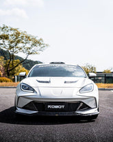 Subaru BRZ ZD8 2022 2023 2024 & Toyota GR86 ZN8 2022 2023 2024 with Aftermarket Parts - "SHINING" Narrow Body Front Bumper & Lip Carbon Fiber / FRP from Robot Craftsman